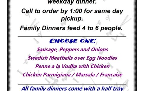 Family MealsMenu